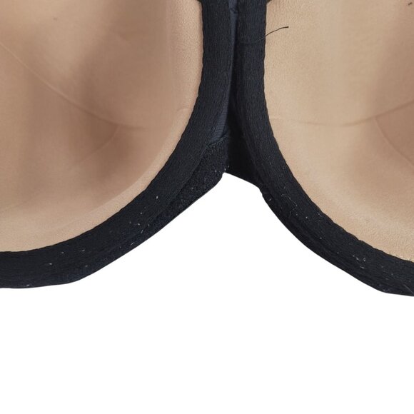 Soma Stunning Support Full Coverage Bra Black 36G Underwire Adj Floral Dot Lace - Picture 10 of 10